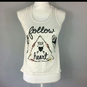 "XHILARATION" FOLLOW YOUR HEART HI-LO TANK LARGE